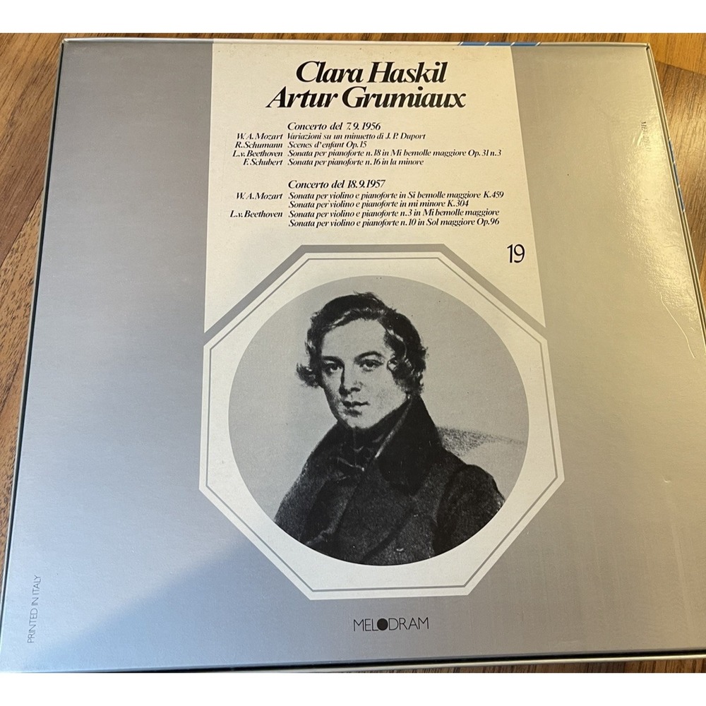 Clara Haskil Arthur Grumiaux Live Besancon 1983 Italian Import Vinyl LP Box Set